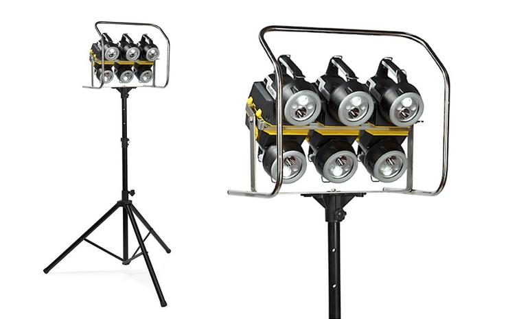 focos LED ATEX sobre soporte